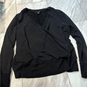 Athlete Black cross Sweater